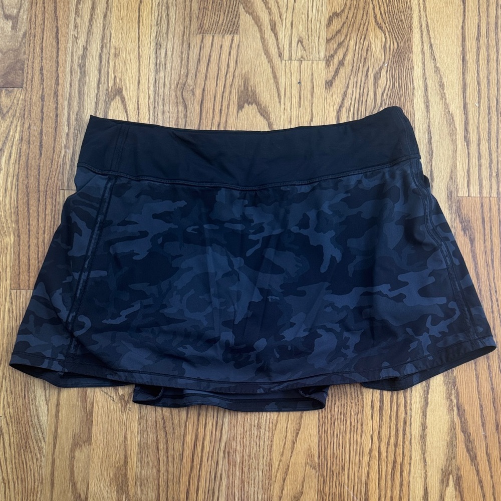lululemon athletica Black Camo Skirt
